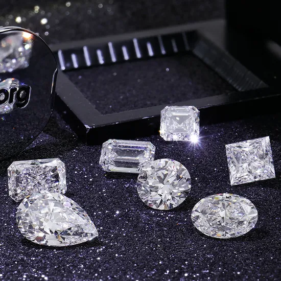 Gra Certified 1carat Round H&a Cut Loose Moissanite Diamond for Engagement Ring